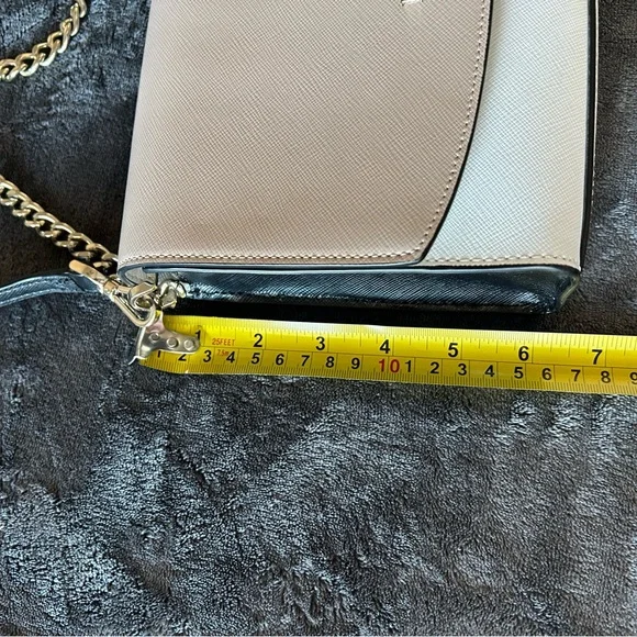 Kate Spade Taupe and White Chain Crossbody bag - Picture 12 of 12
